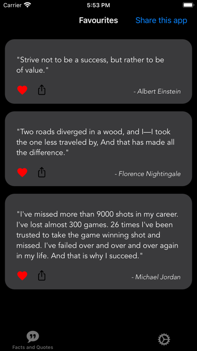 Facts and Quotes screenshot 2